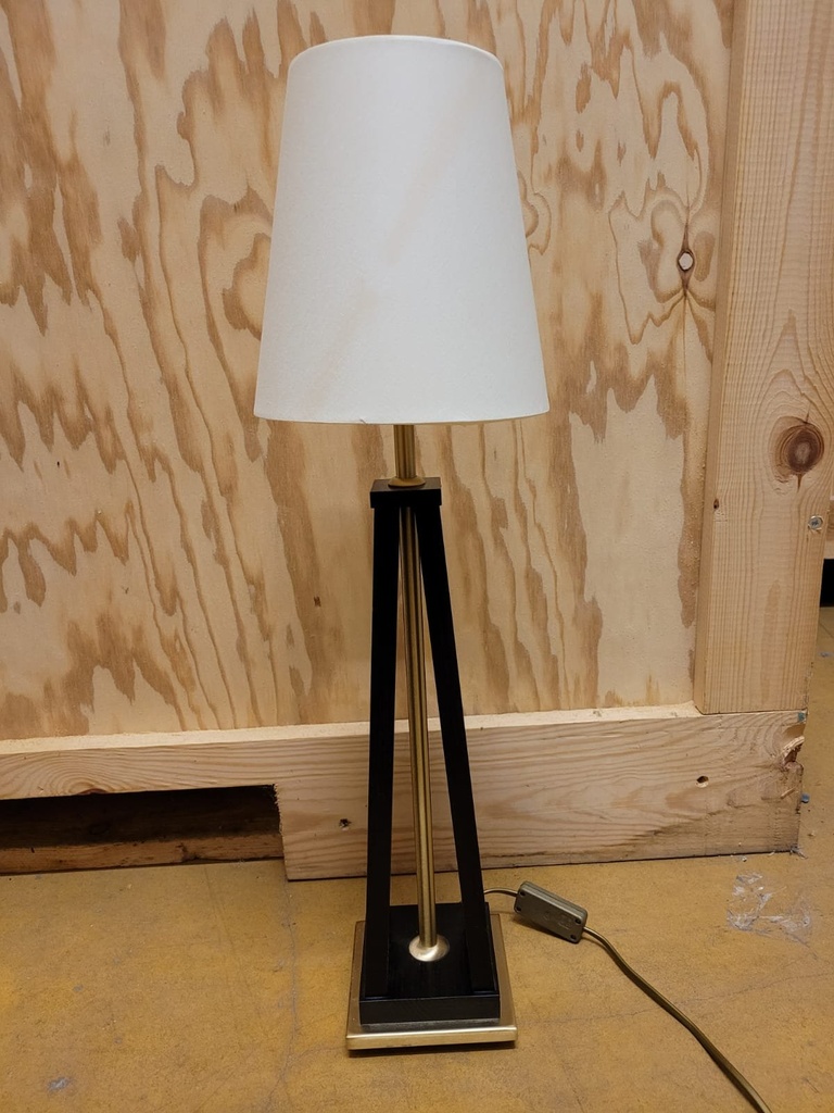Illumina Design-Tischleuchte hoch Schwarz/Messing – Zustand B Ansicht 2