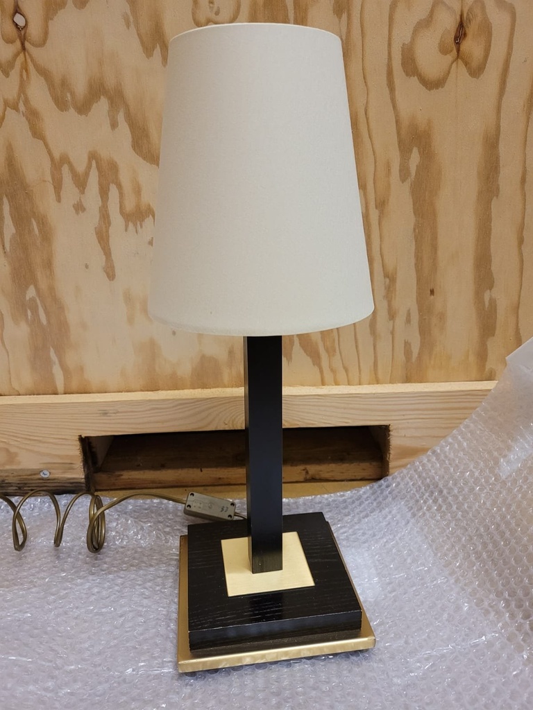 Illumina Tischleuchte Säule Schwarz/Messing – Zustand B Ansicht 2