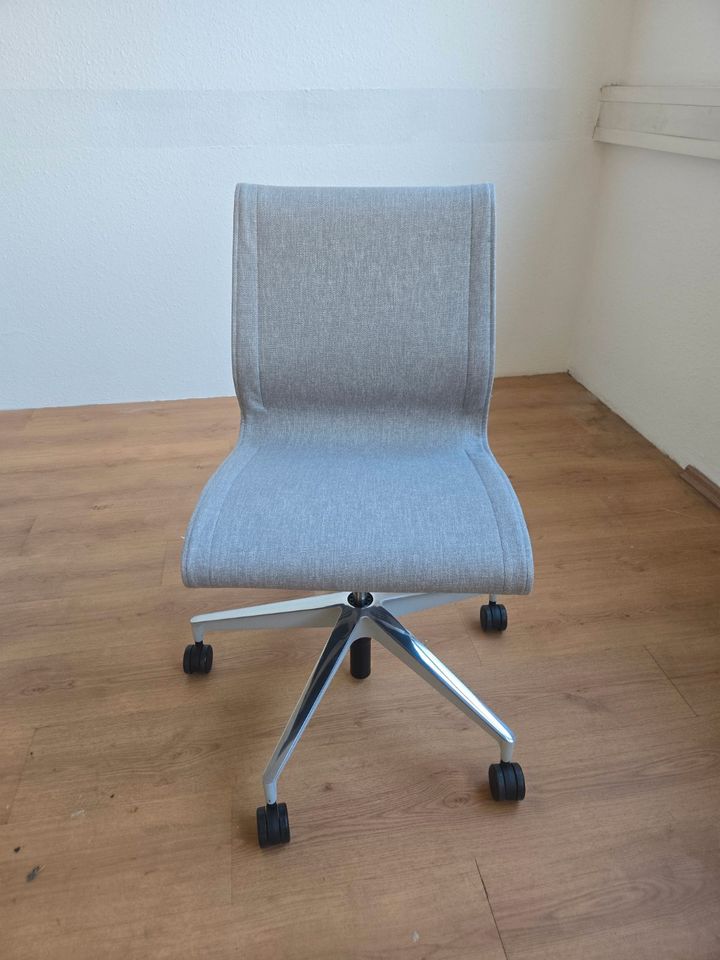 Herman Miller Setu Drehstuhl Grau, Alu-Fuß