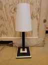 Illumina Tischleuchte Säule Schwarz/Messing – Zustand B