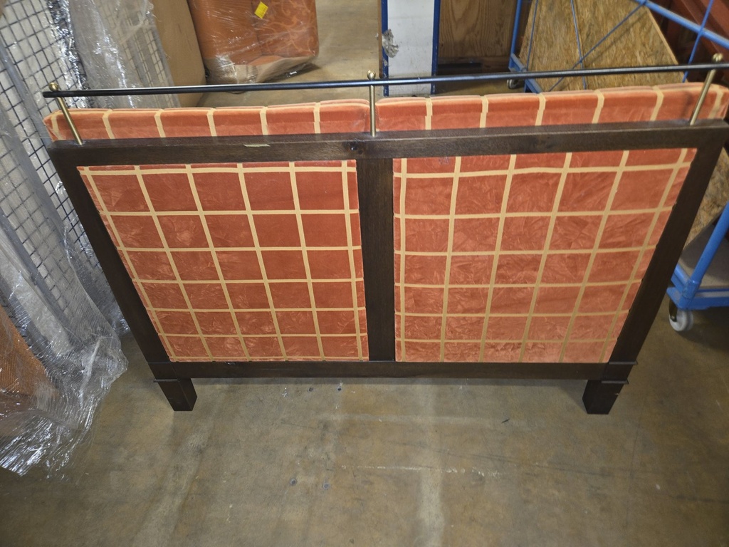 Polsterbank mit Holzgestell Orange/Braun – Zustand B Ansicht 2