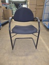 Vitra Onda Freischwinger Besucherstuhl Schwarz von Mario Bellini – Zustand B