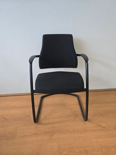 [KA-3539856793-A] BMA Axia Visit Freischwinger Konferenzstuhl Schwarz